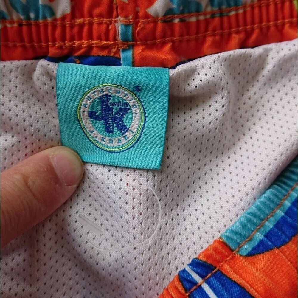 Boys J. Khaki Swim Trunk Shorts Size Small New